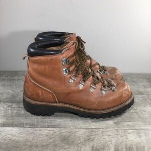 Vintage Red Wing Irish Setter Mens Leather Hiking Backpacking Trail Boots Size 8